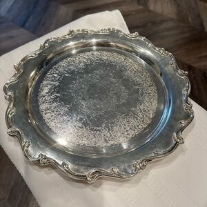 Joanne Webster Wilcox International Silver Co Serving Tray 11" Is 7270 Vintage